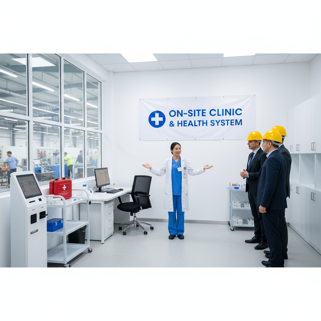 จัดทำห้องพยาบาลพร้อมระบบดูแลสุขภาพภายในโรงงาน